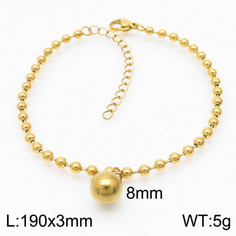 8mm gold bracelet KB167256-Z