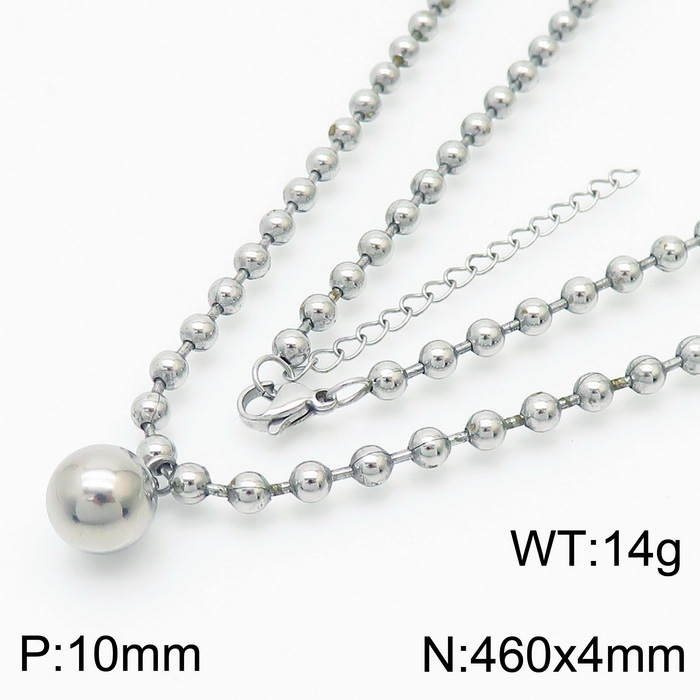 9:10mm steel necklace KN234404-Z