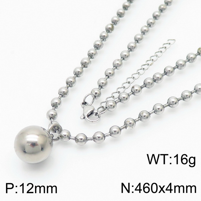 12mm steel necklace KN23446-Z