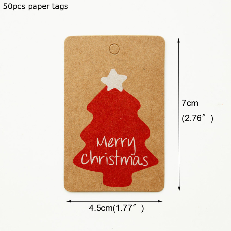 Christmas tree tags 50 PCs