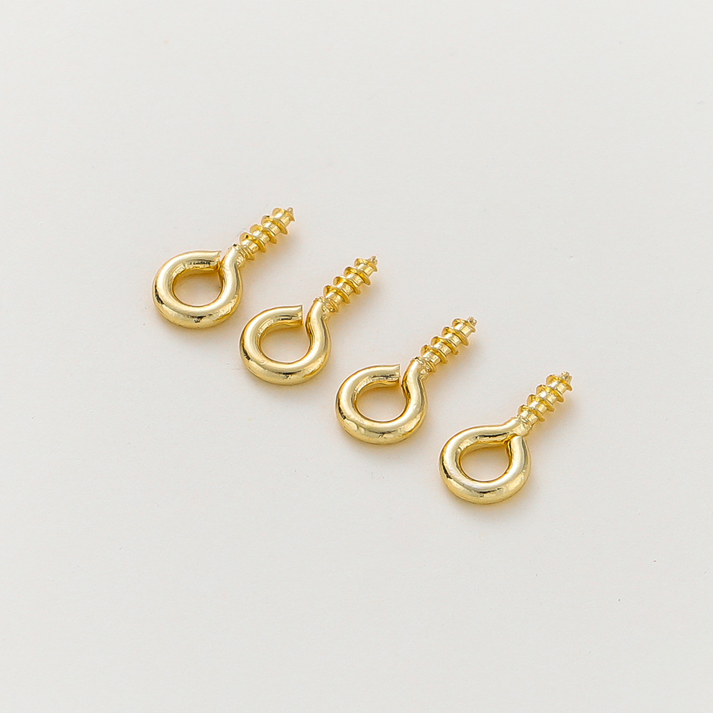 18k electroplated gold 5*10mm