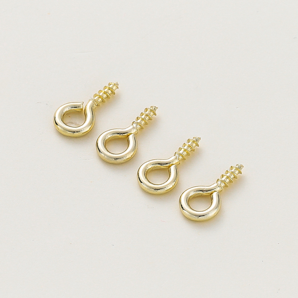 14k electroplated gold 4*8mm