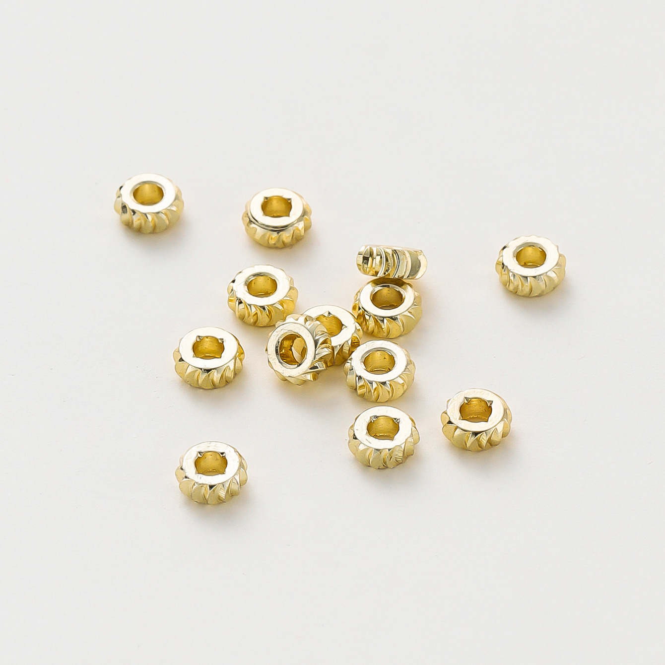 14k electroplated gold 1.3*3mm