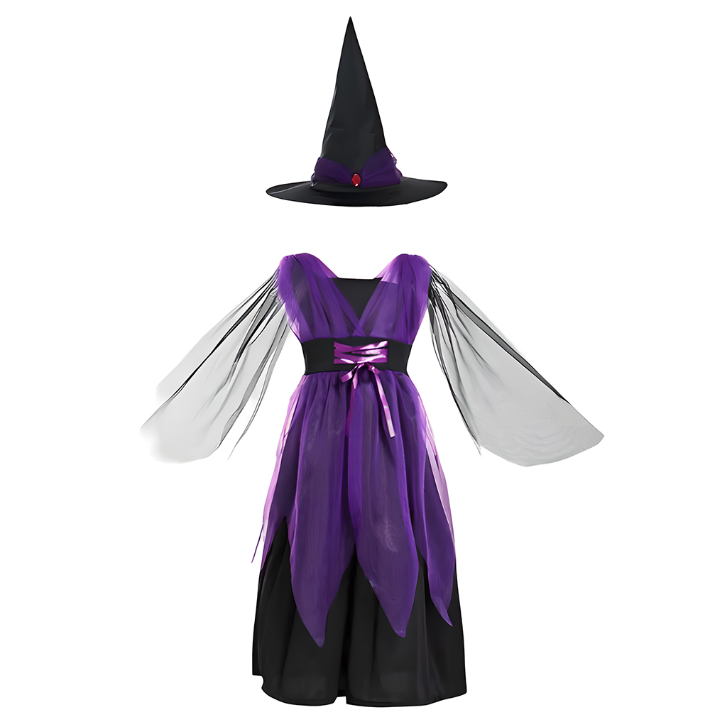 Long purple (hat   skirt)