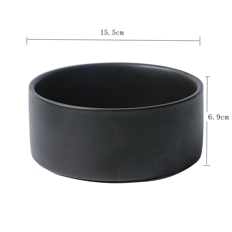 Black Round Bowl