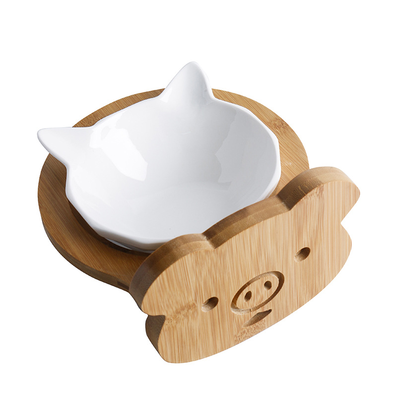 Cat ear bowl-pure white