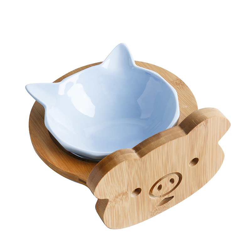 Cat ear bowl-pure blue