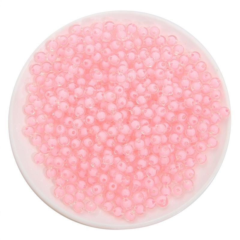 5:Transparent pink beads