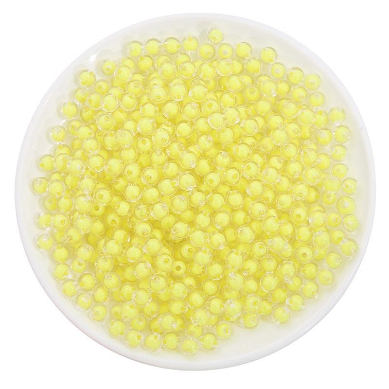 Transparent yellow beads