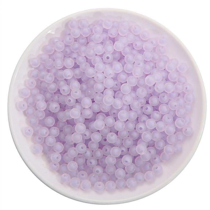 Matte purple beads