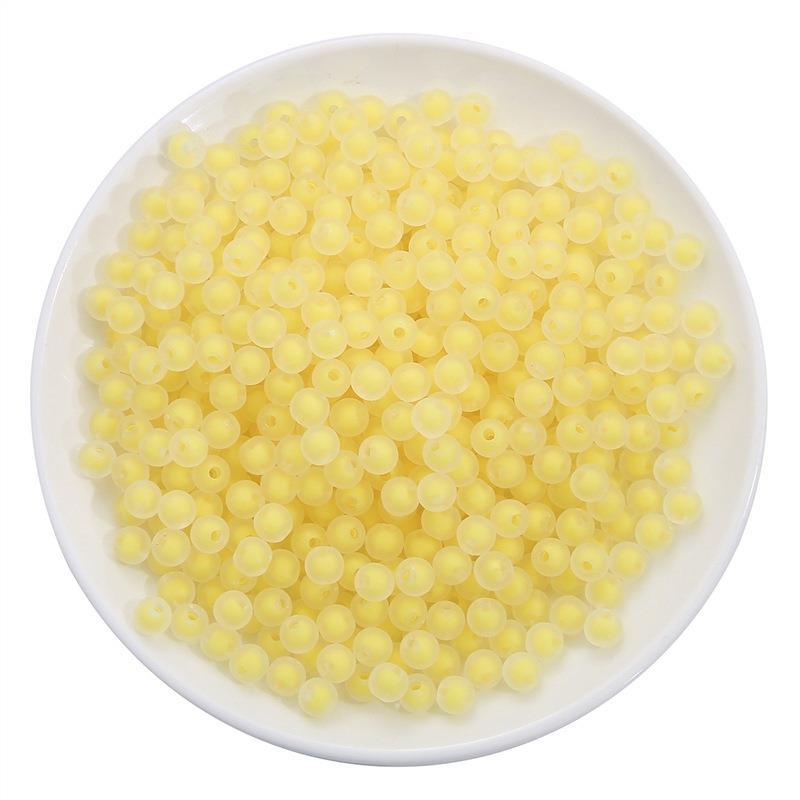 19:Matte yellow beads