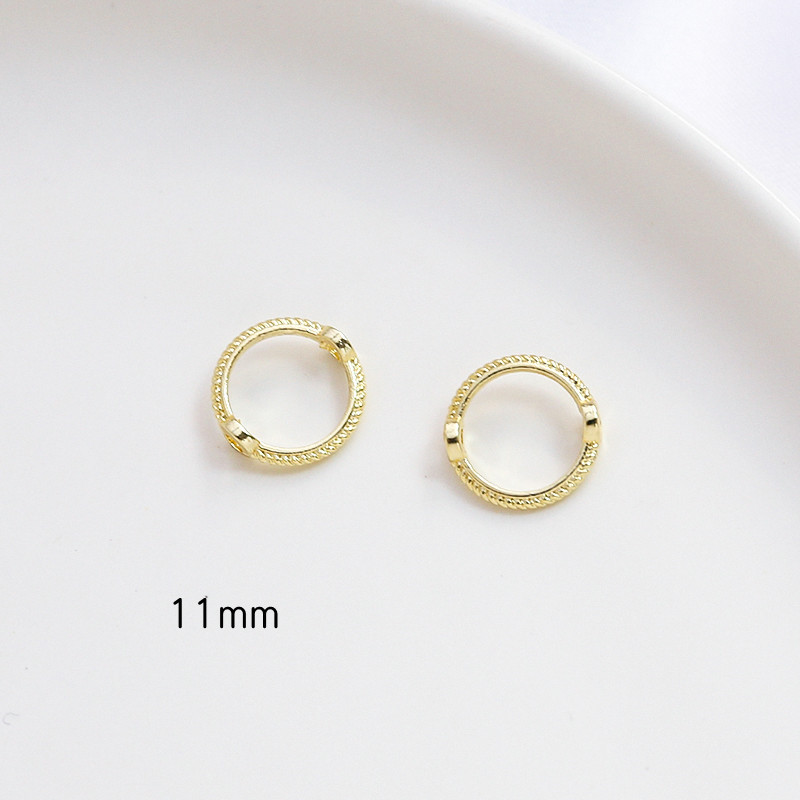 13mm-14-carat gold, set with 8 mm beads