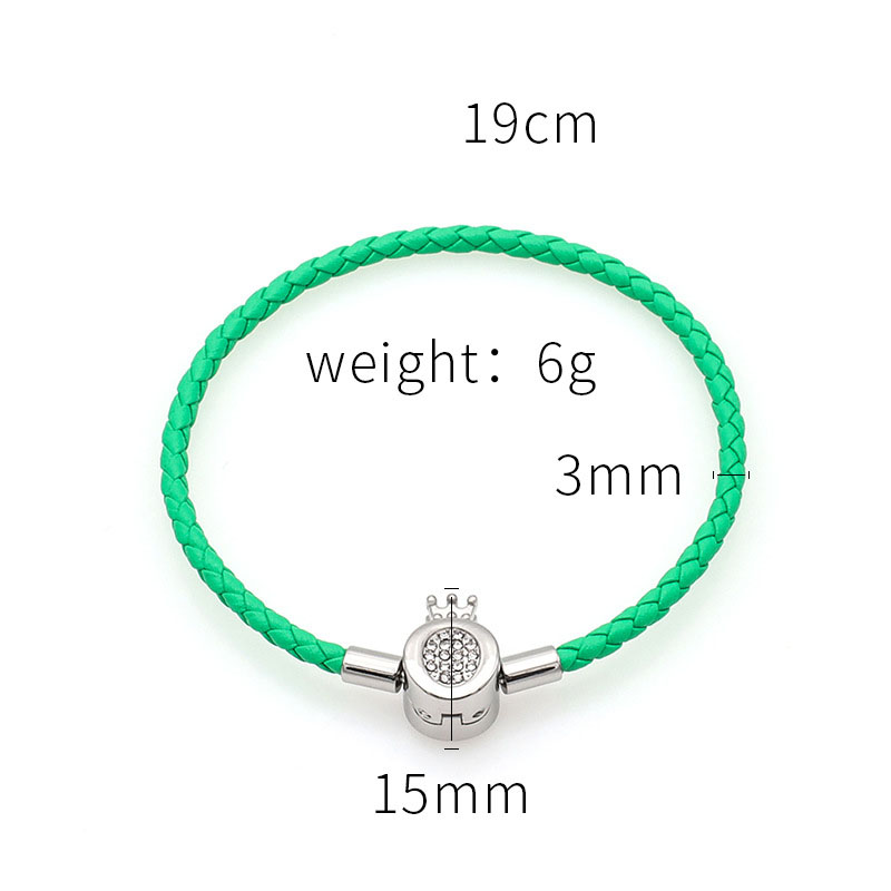 Steel crown + green rope