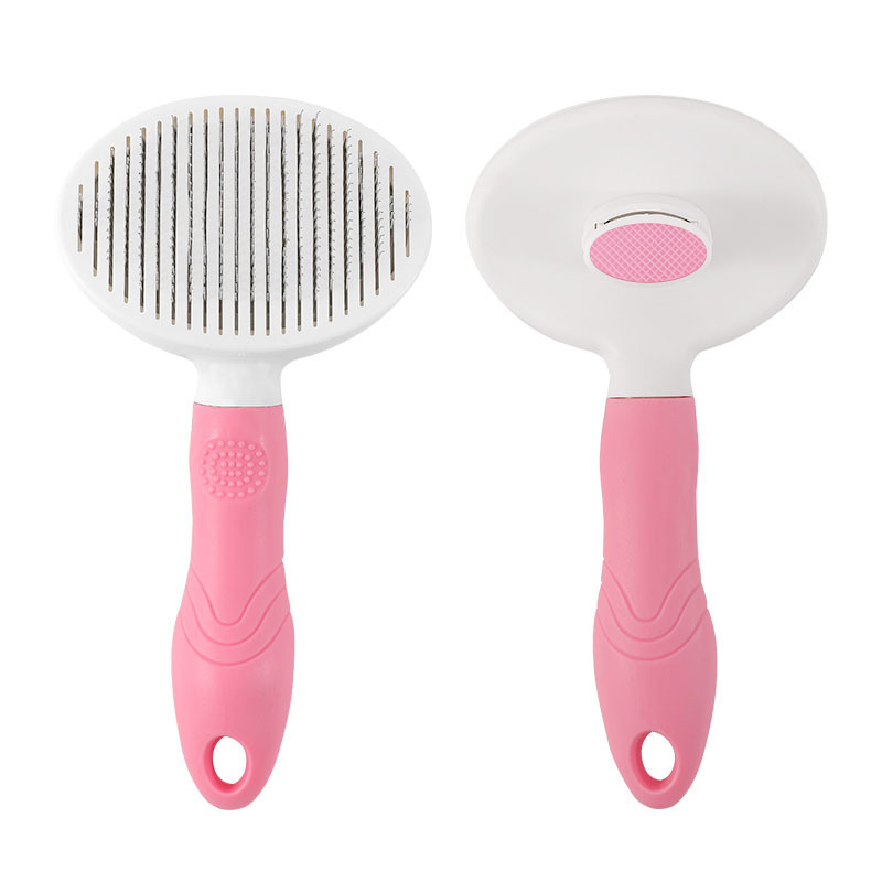 Pink-soft handle fine needle comb (pink key)