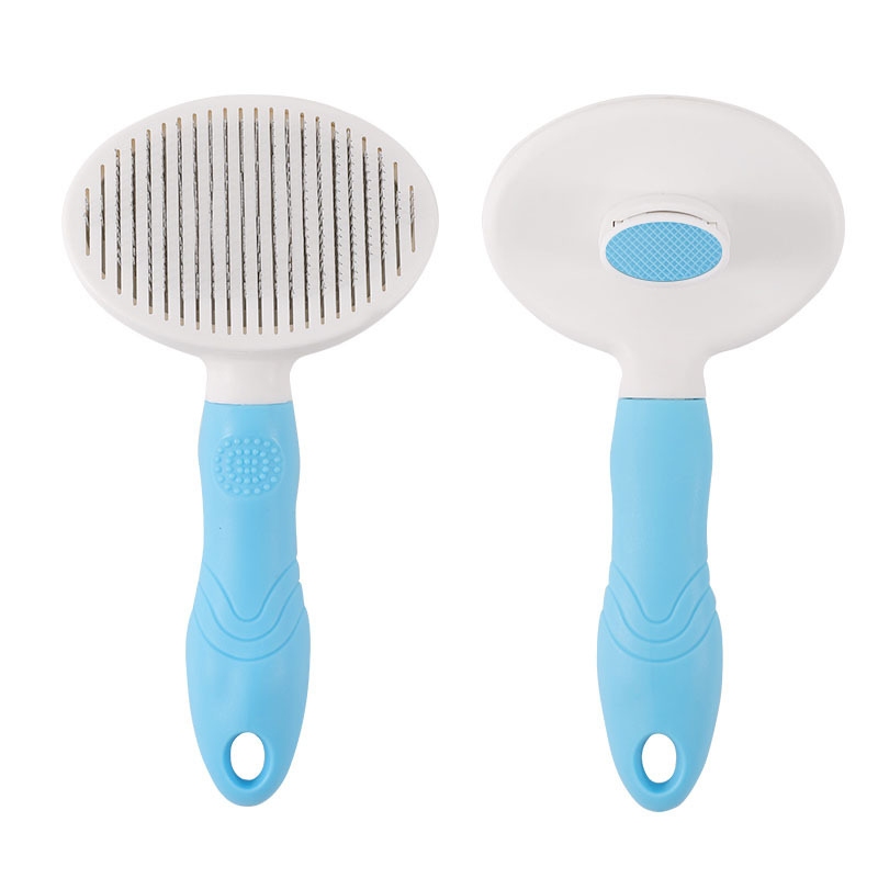 Blue-soft handle fine needle comb (blue key)