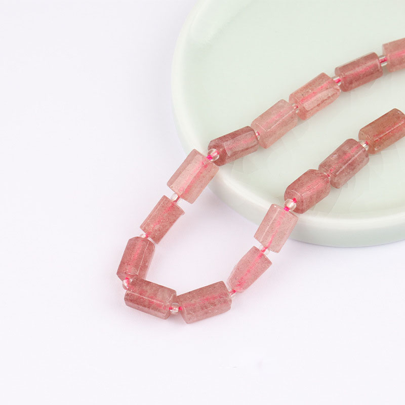 Strawberry Quartz ≈15 pieces/strand