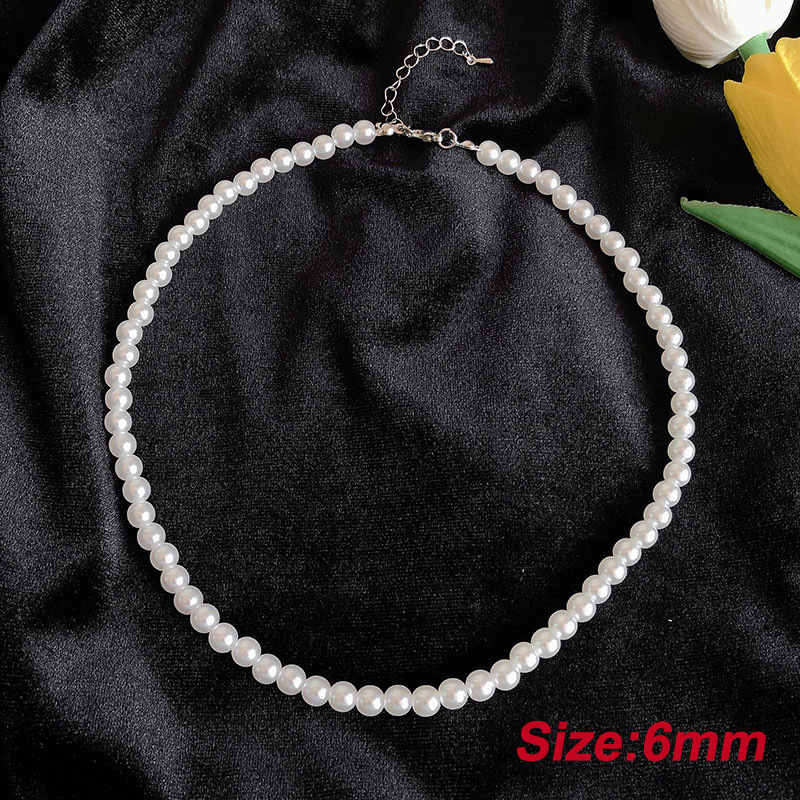 1:6mm pearl necklace