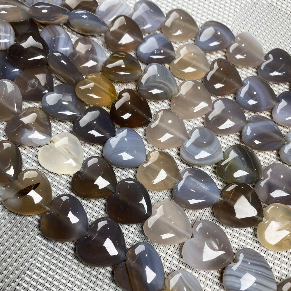 grey agate 10mm ( about 40 )