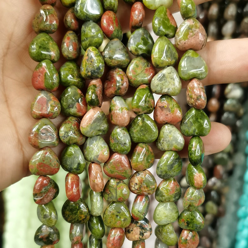 Unakite 10mm ( about 40 )