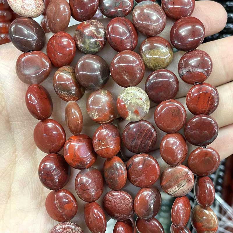 red jasper 12 * 6mm about 33 teeth