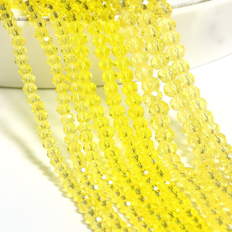 light yellow 3mm / a string of about 127 pieces