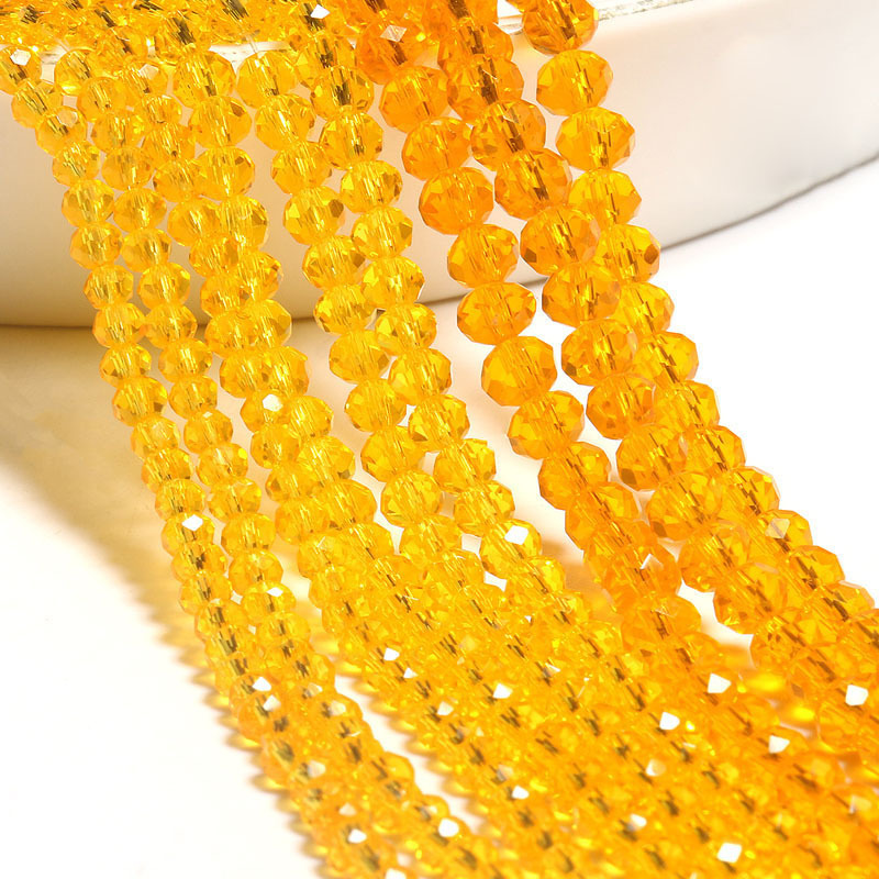 yellow 3mm / a string of about 127 pieces