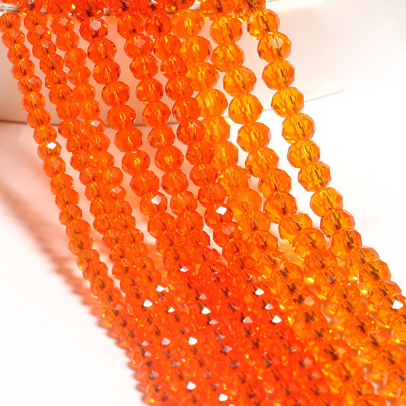 orange 3mm / a string of about 127 pieces