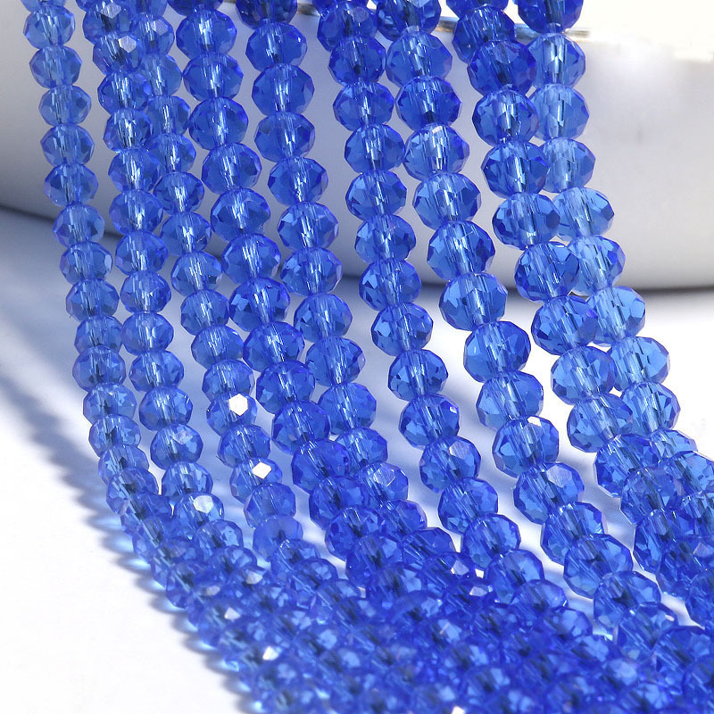 medium blue 3mm / a string of about 127 pieces