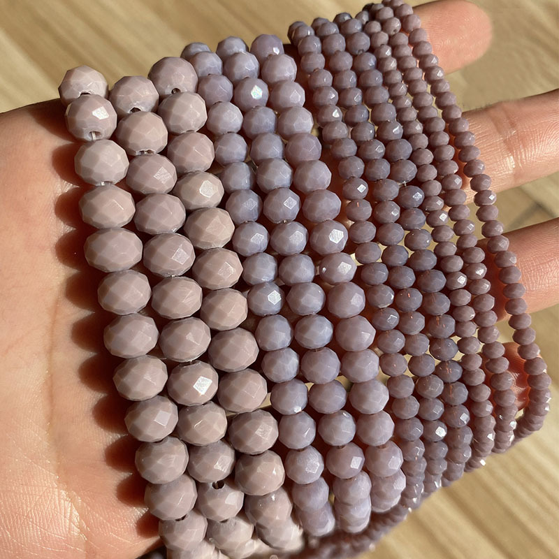 purple gray 3mm / a string of about 127 pieces