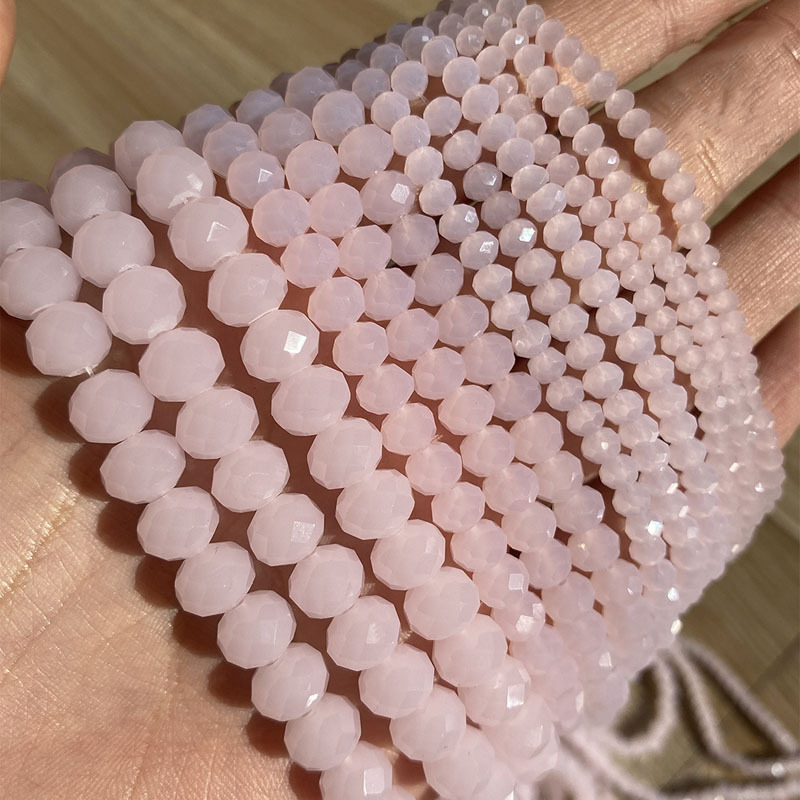 pink jade 3mm / a string of about 127 pieces