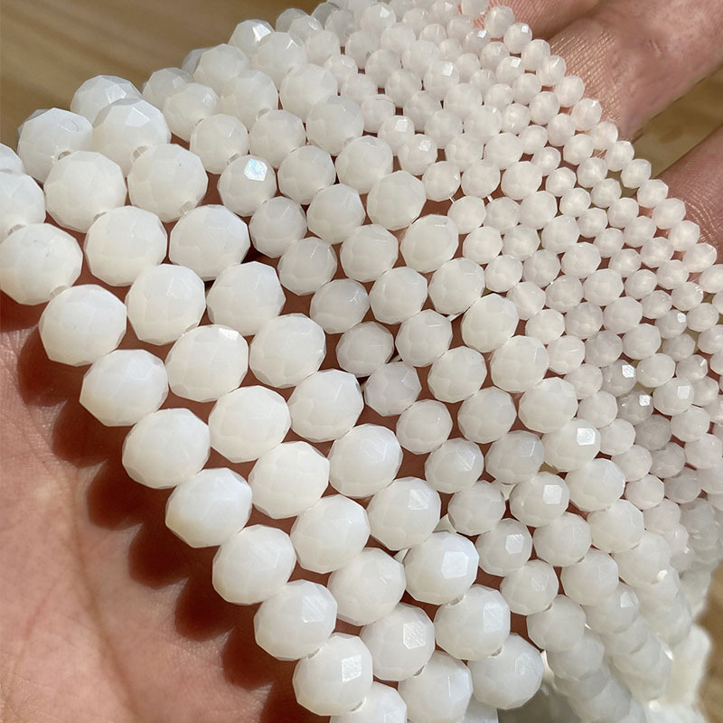 jade white color 3mm / a string of about 127 piece