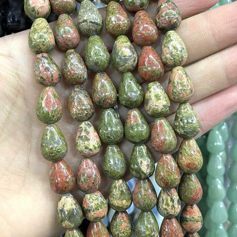 Unakite 6 * 9mm about 44 teeth