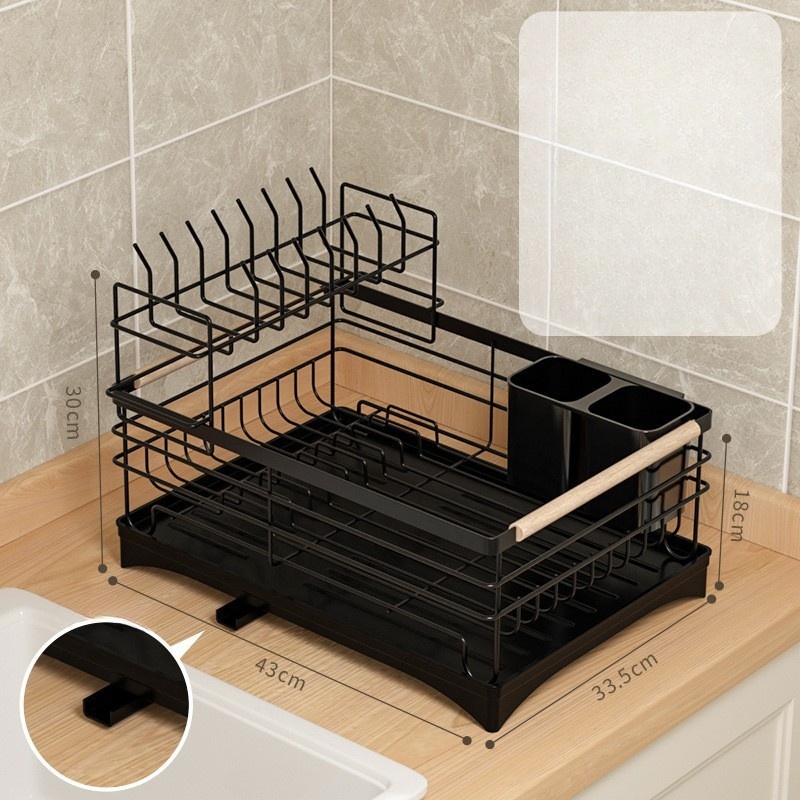 [with aqueduct] Black tape tray