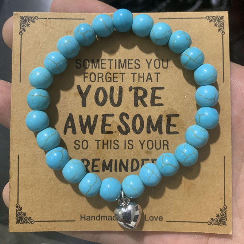 Blue turquoise with card