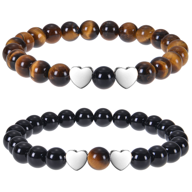 1:Tiger Eye stone set bracelet
