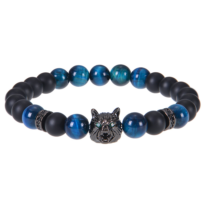 Blue tiger eye stone bracelet