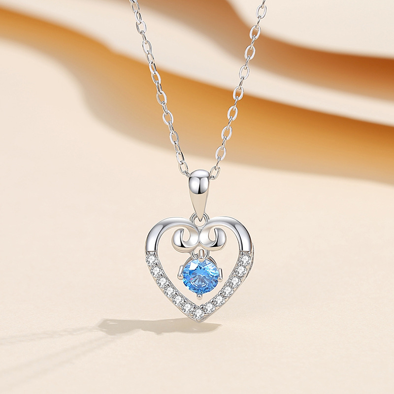 Blue Diamond Necklace-40 * 5CM