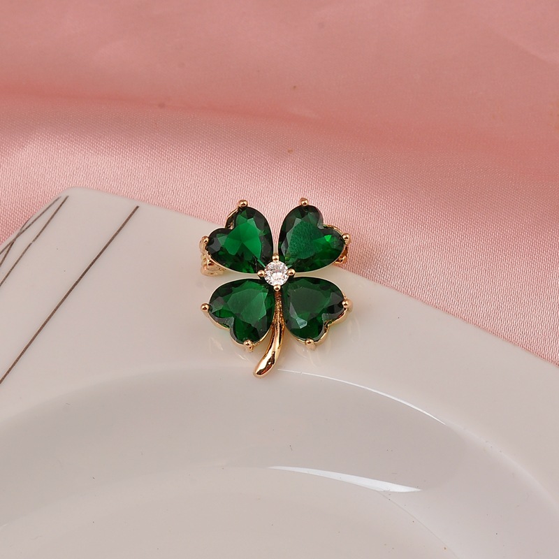 Gold-plated four-leaf clover