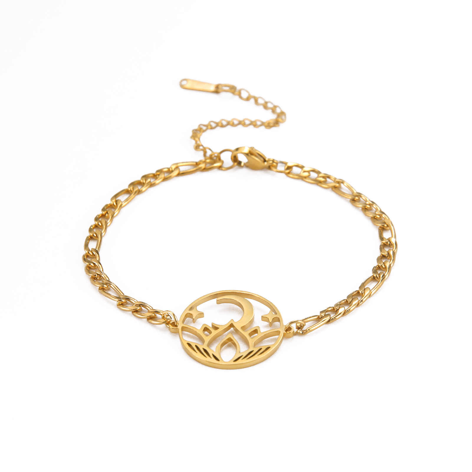 4:Gold-figaro chain