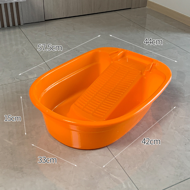 Large rectangle with washboard-vitality orange