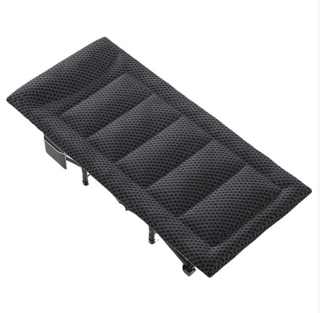 Flat widened thick square tube breathable pad (black) 190*71