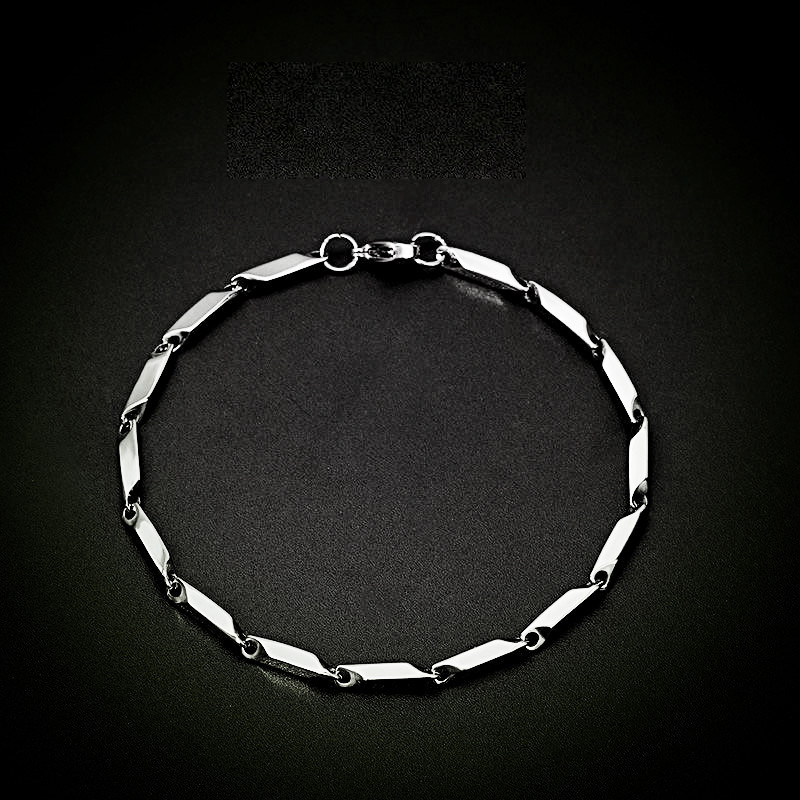 1:3.2 mm bamboo bracelet 17CM (3cm tail chain