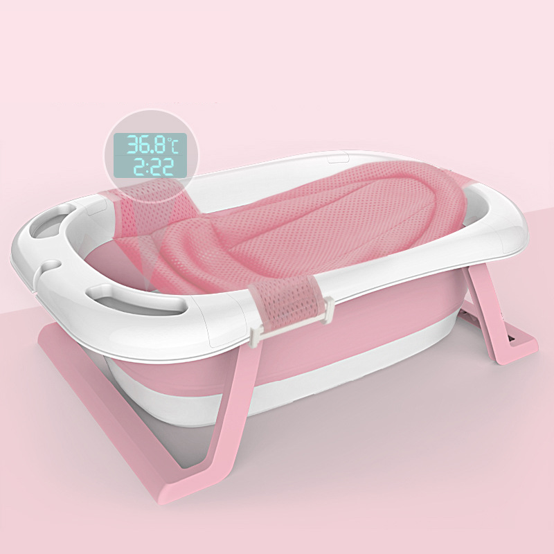 Smart temperature sensing model  Pink - Bathtub bath net