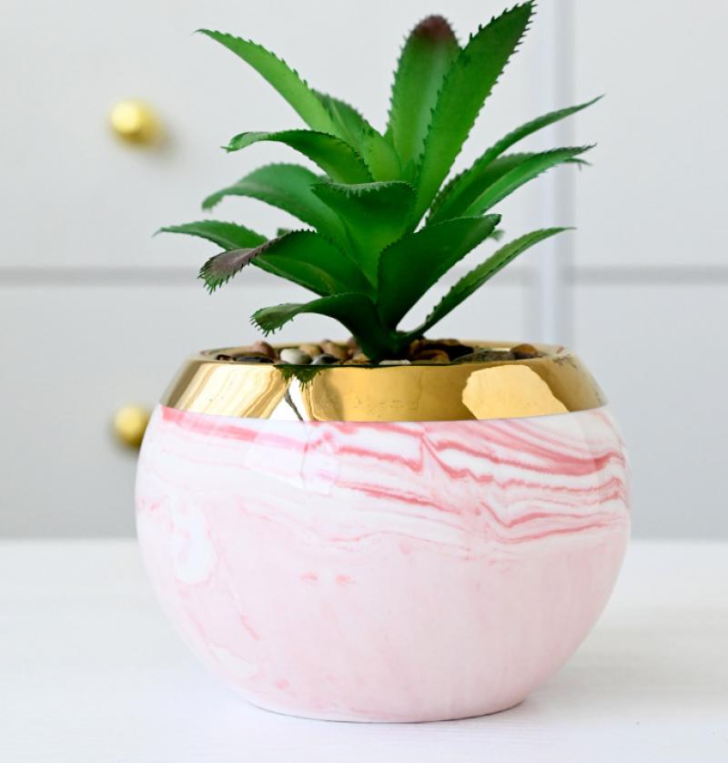 Pink Globe (no plants) -97 * 67 mm