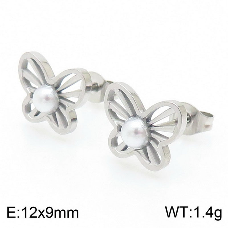 10:Steel earrings KE109413-KLX