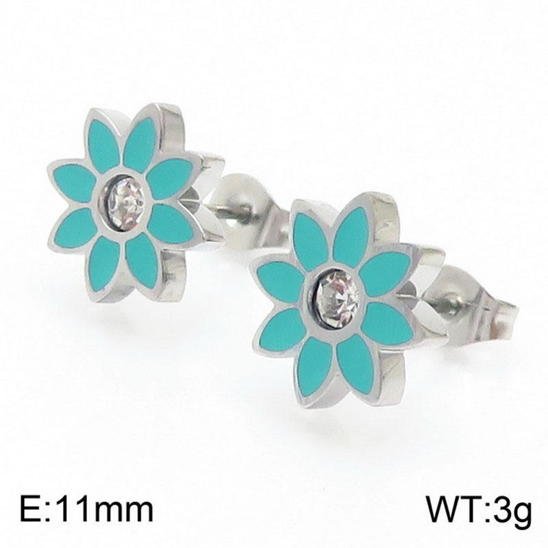 5:Steel earrings KE109410-KLX