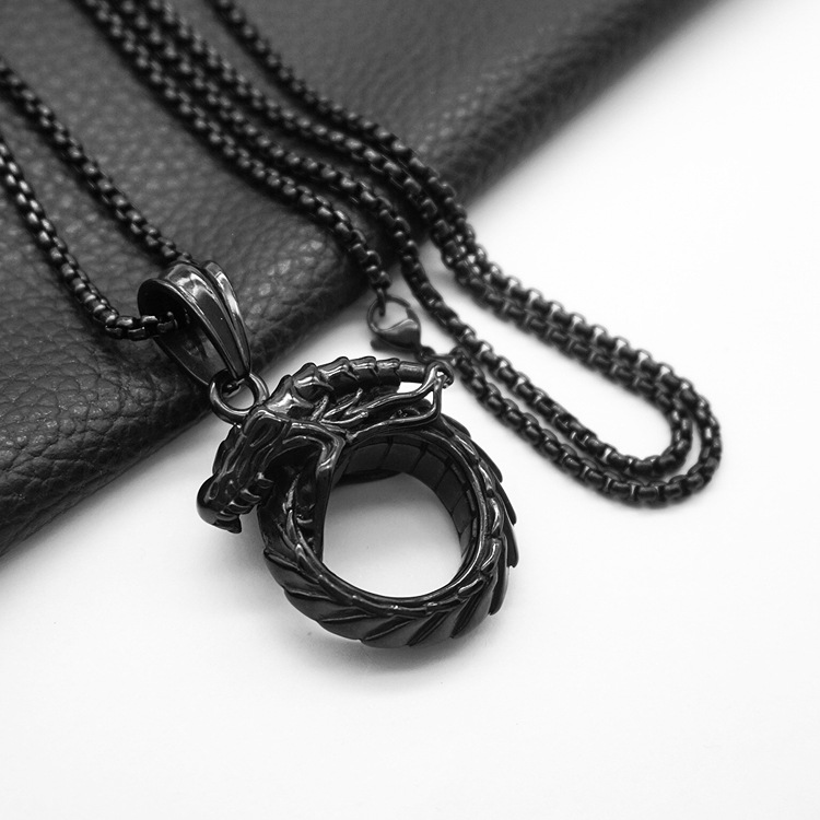7:Black with 60cm square pearl chain