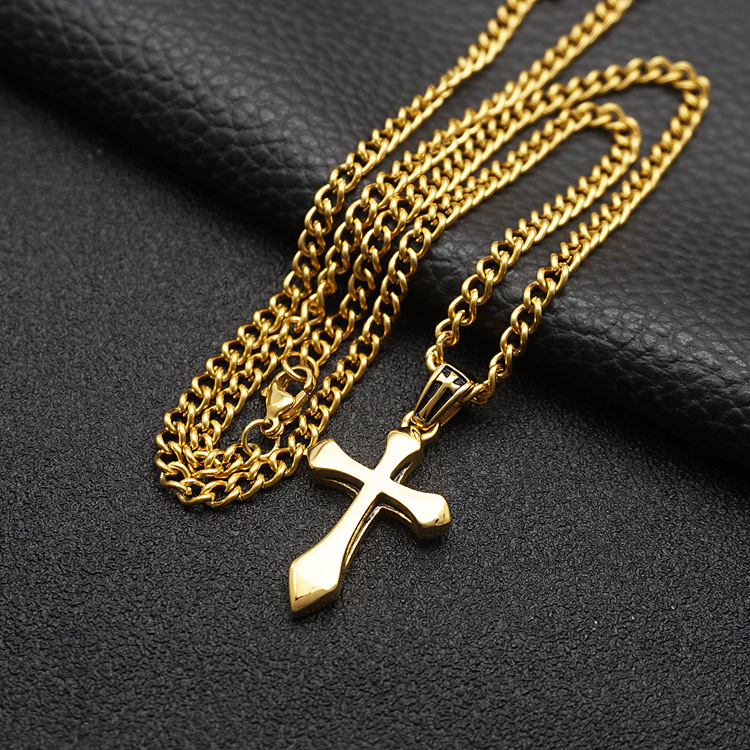 7:Gold with 55cm gold Cuban chain