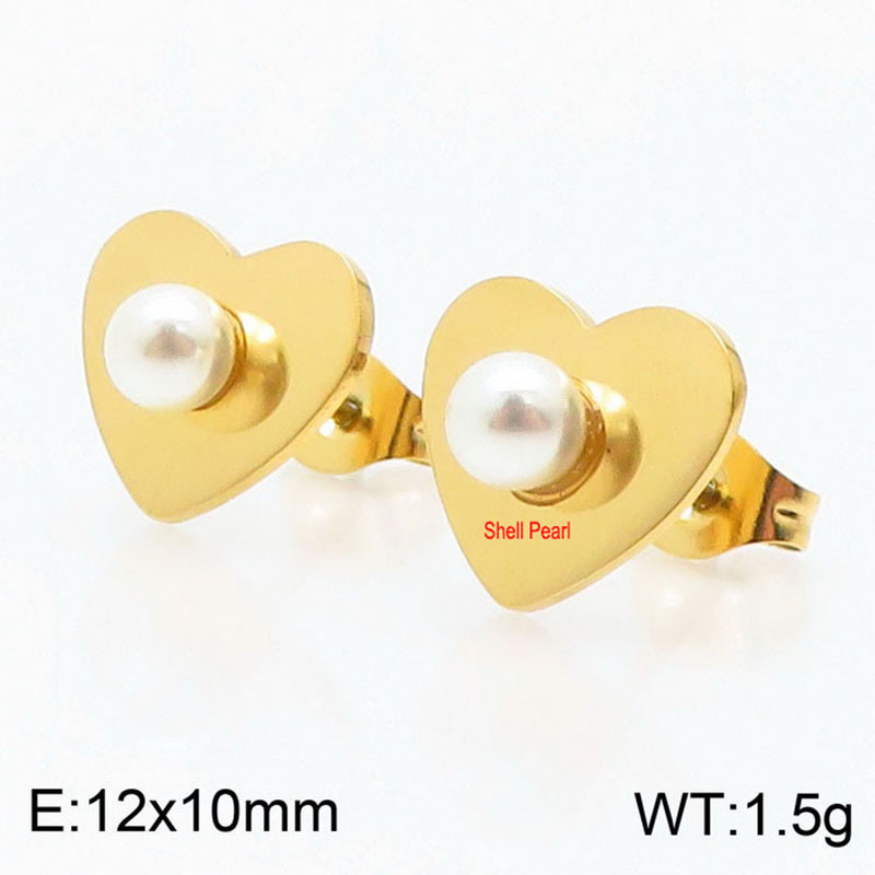 5:Gold earrings KE108796-KLX