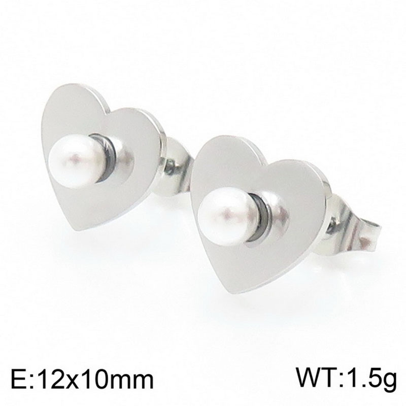 Steel earrings KE109412-KLX
